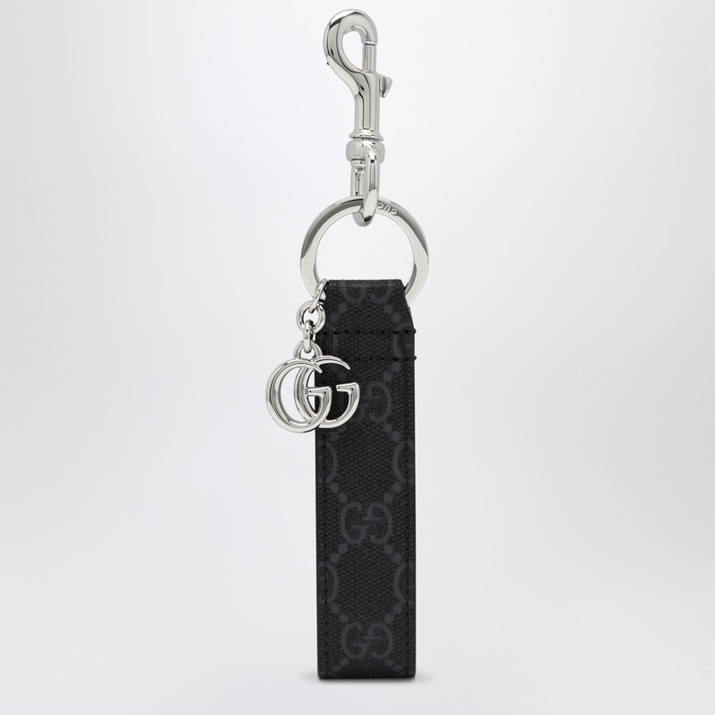 GG black keychain with double G