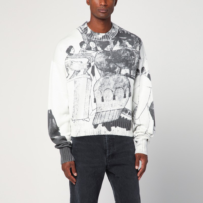 The Ballroom Dance sweater in black/ivory