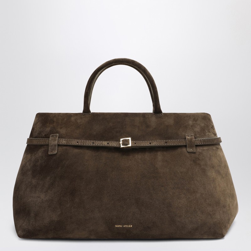 Le Cambon 40 tobacco suede bag