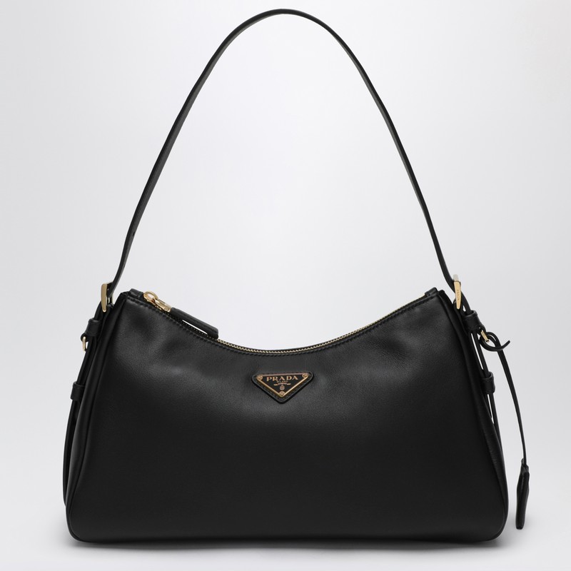 Prada Aimée medium black leather bag