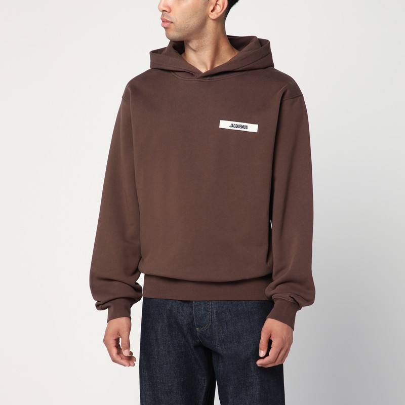 Brown cotton hoodie
