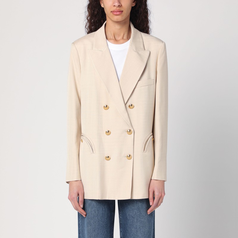 Everynight ivory double-breasted jacket