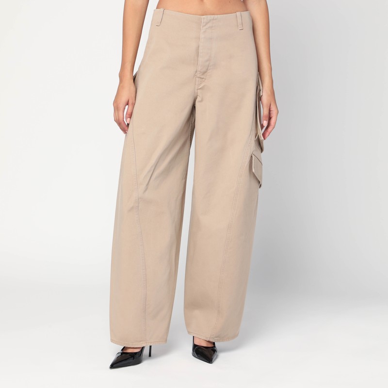 Beige chino cargo pants