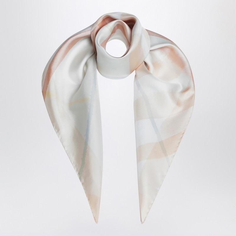 Silk scarf Watercolor effect check