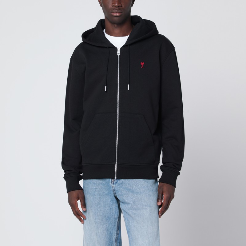 Ami De Coeur black zip sweatshirt