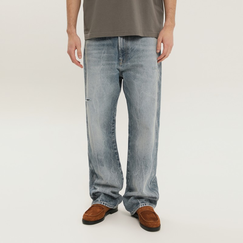 Rhodesian pants in stone blue denim