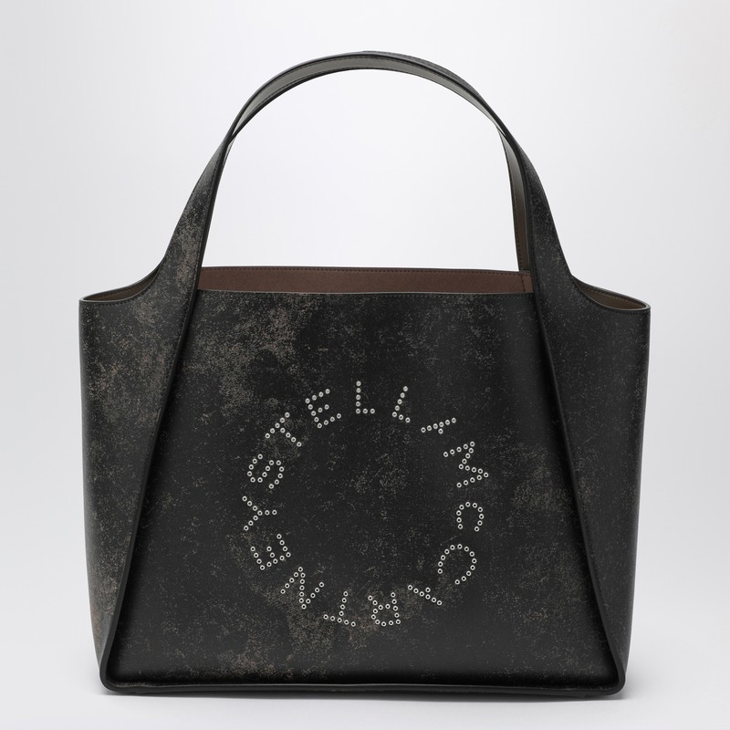 Large Stella Logo bag with aged effect