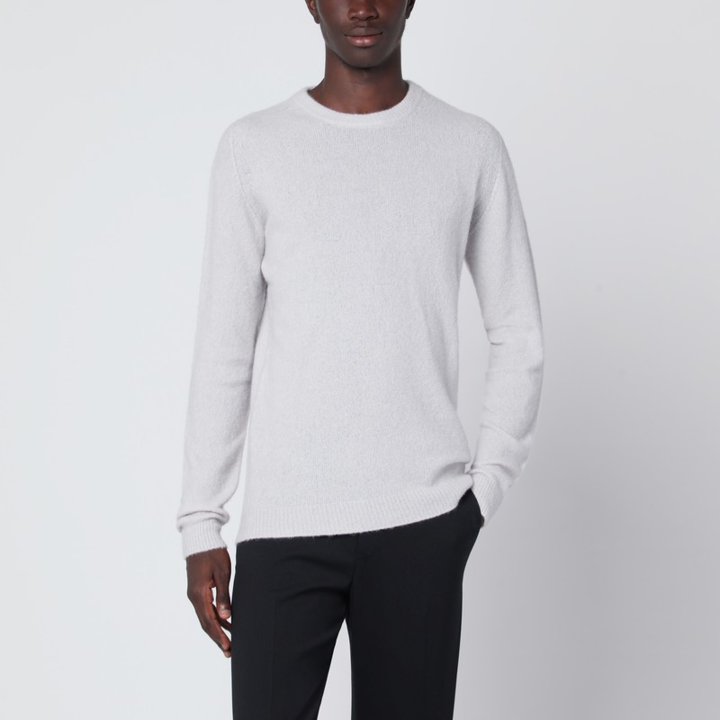 Ice-colored sweater in cashmere blend
