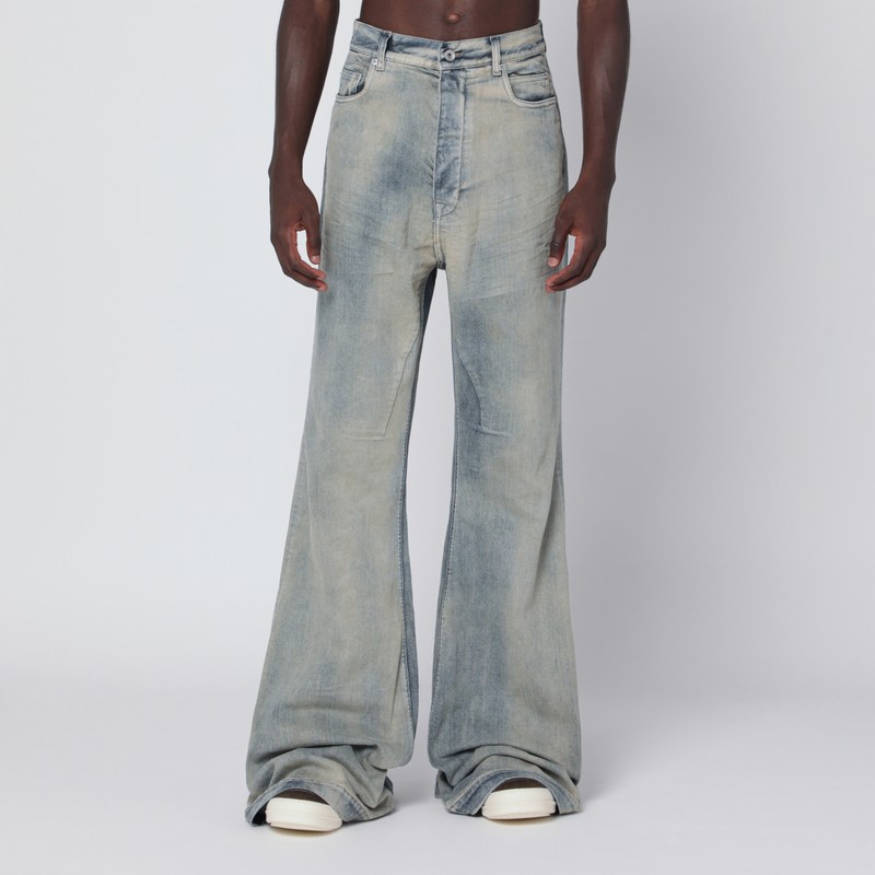 Pearl-colored vintage-effect Bolan Bootcut jeans