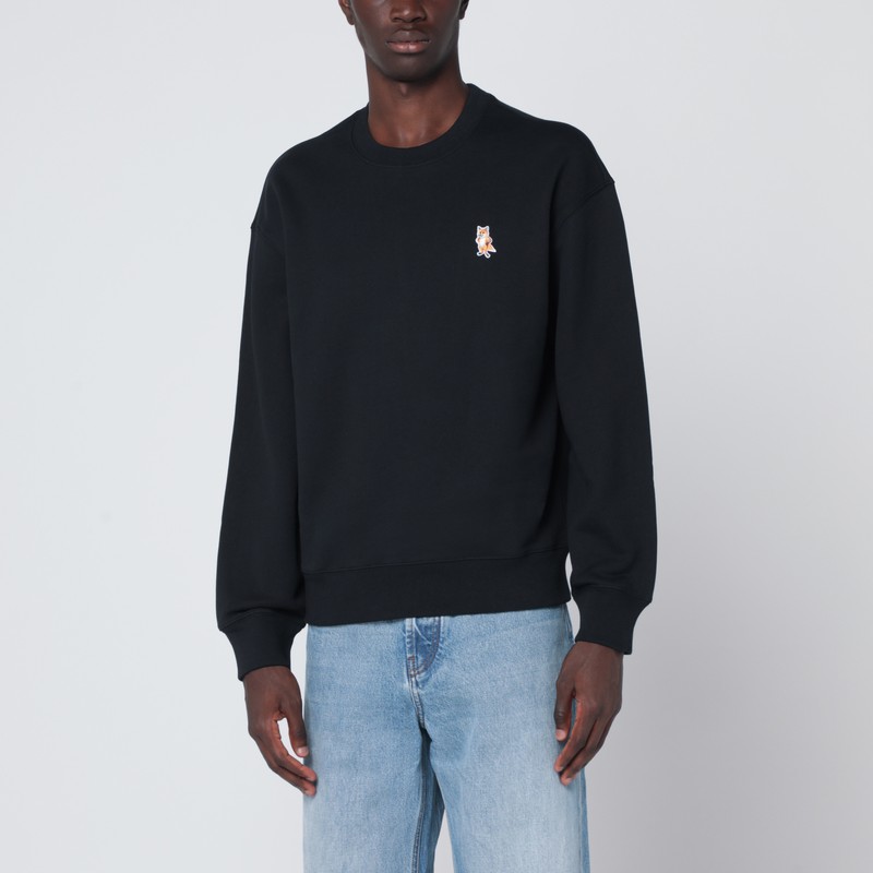 Black cotton sweatshirt