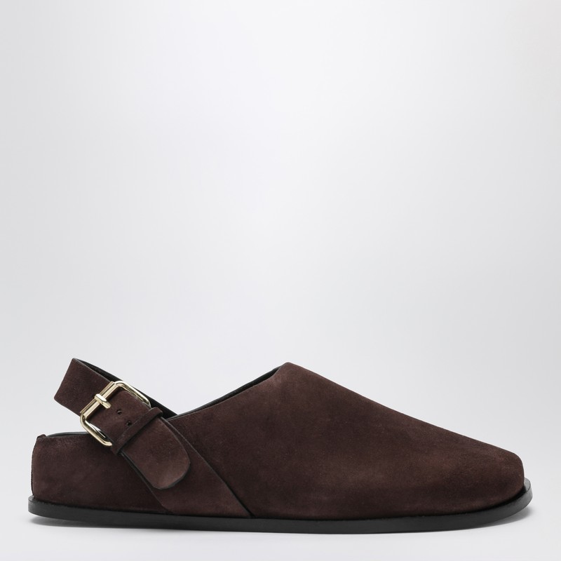 The Louis Clog marroni in suede