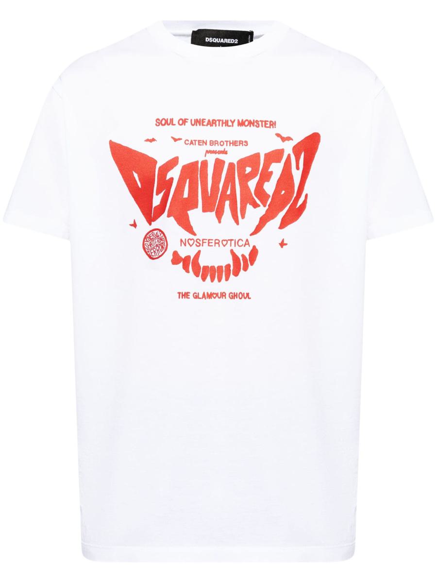 DSQUARED2 Logo-Print Cotton T-Shirt