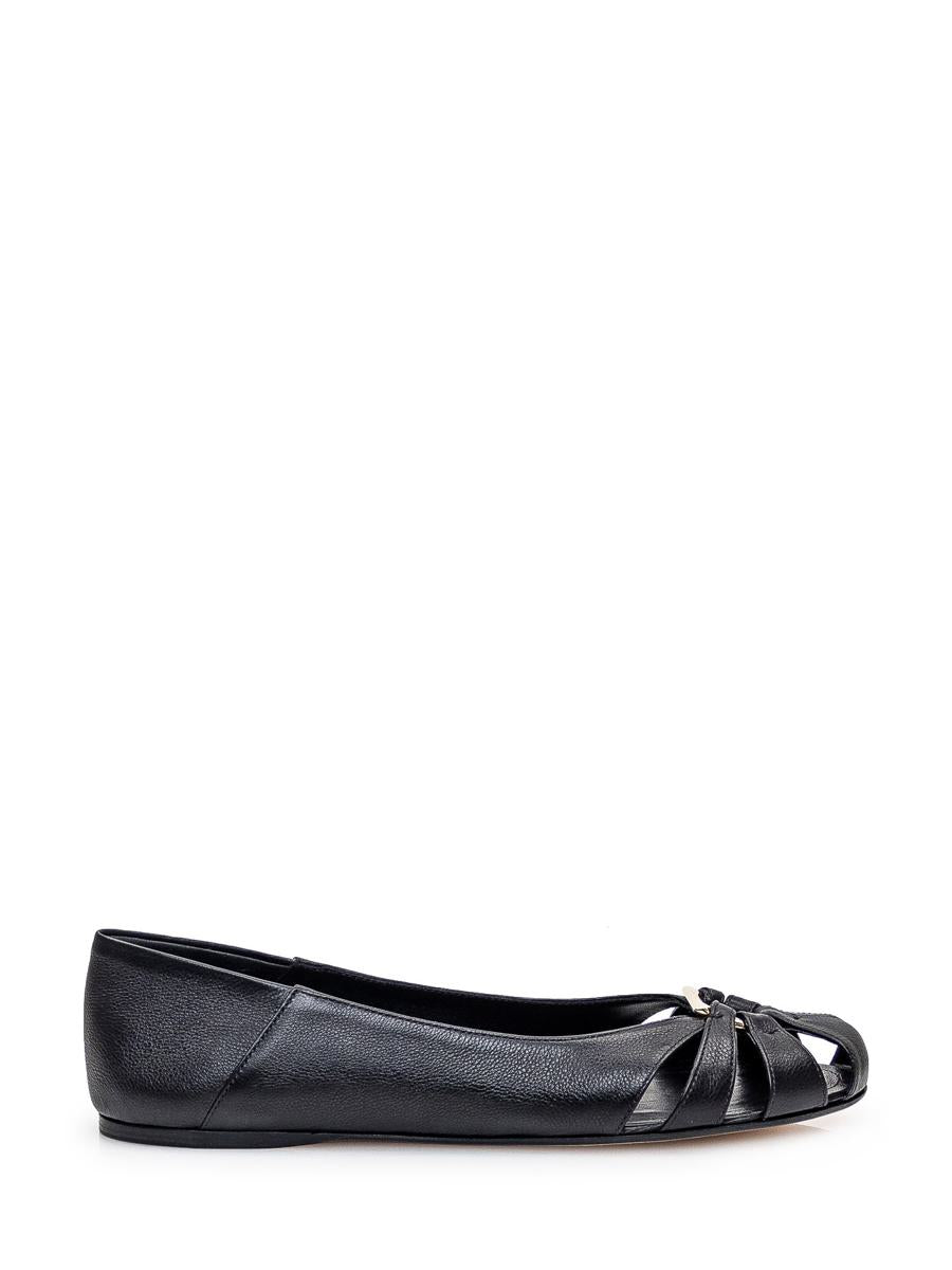Salvatore Ferragamo Leather Ballerina
