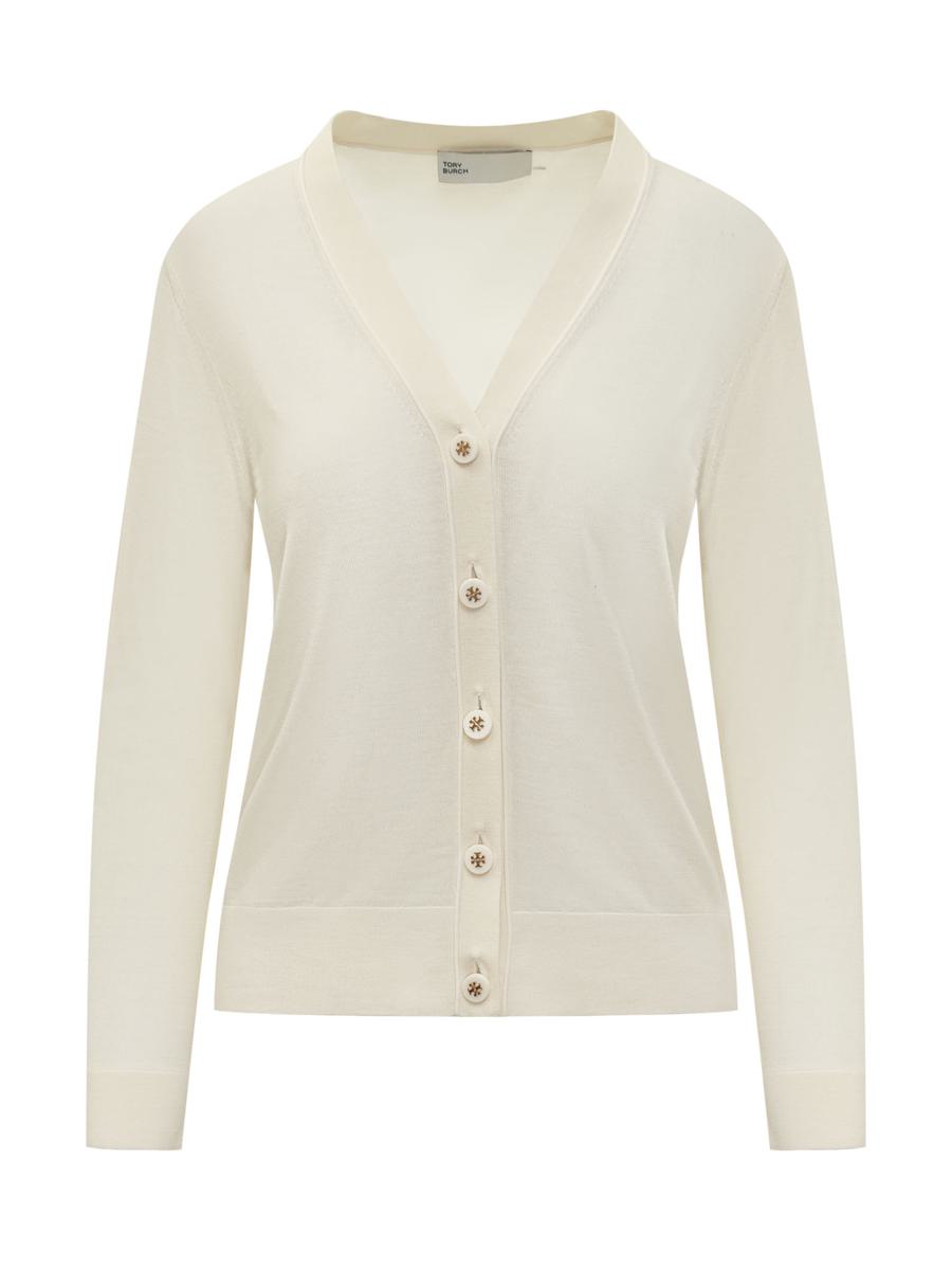 Tory Burch Wool And Silk Cardigan