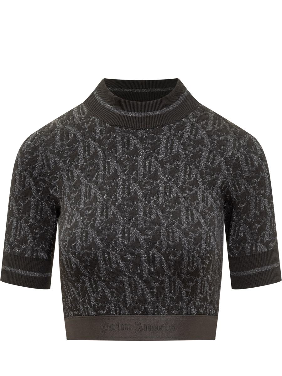 Palm Angels Monogram Jersey Top