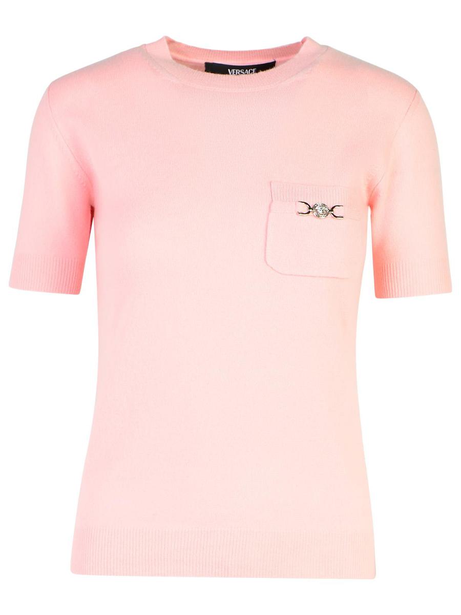Versace Pink Cashmere Blend Sweater