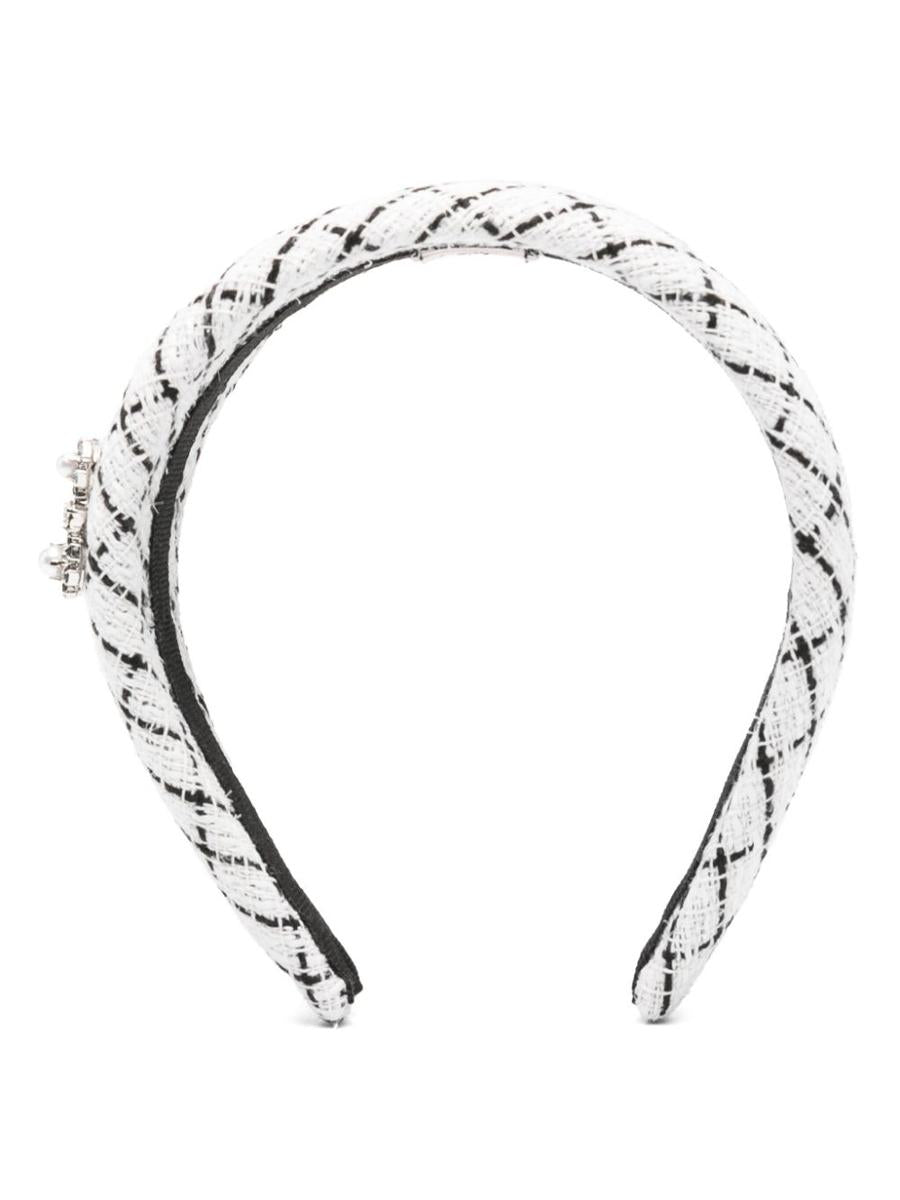 Roger Vivier Rv Flowers Strass Pearl Headband