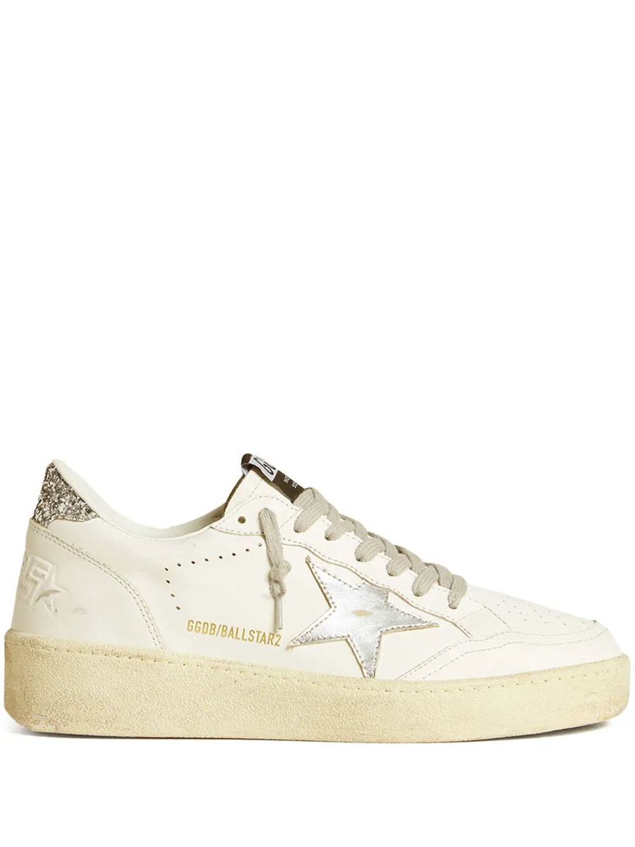 Golden Goose Ballstar 2 皮革鞋面 鞋跟层压星星闪粉装饰鞋