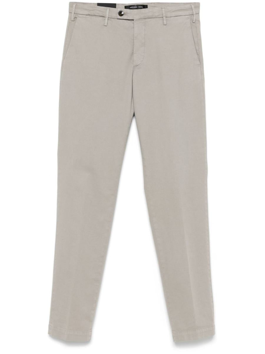 Michael Coal Grey Stretch Trousers