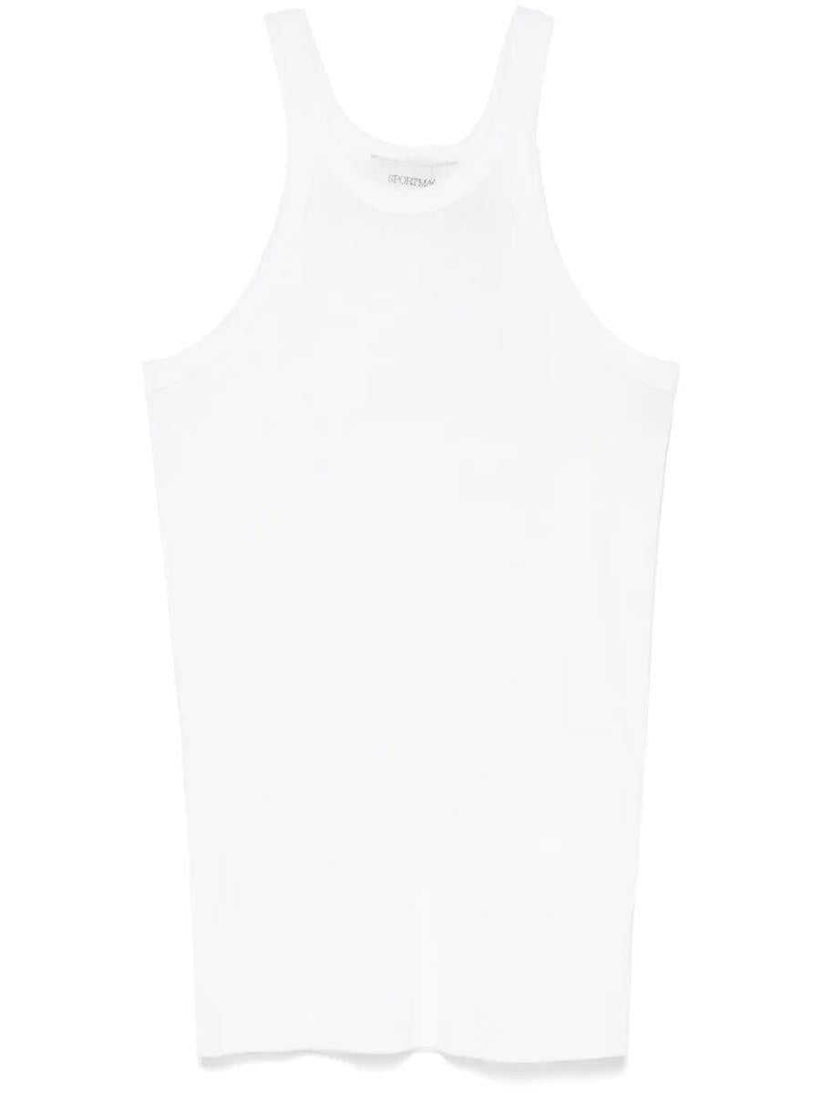 Sportmax Nastie Silk Cotton Tank Top Clothing
