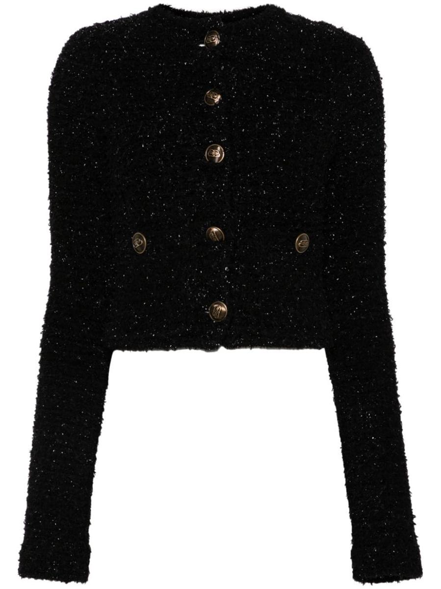 Balenciaga Bouclé Cropped Jacket