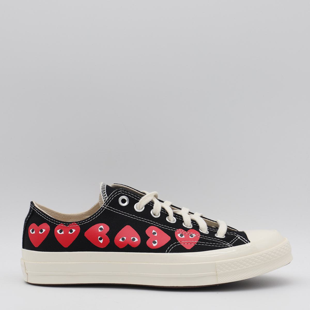 Comme Des Garçons Play × Converse 黑色棉质运动鞋