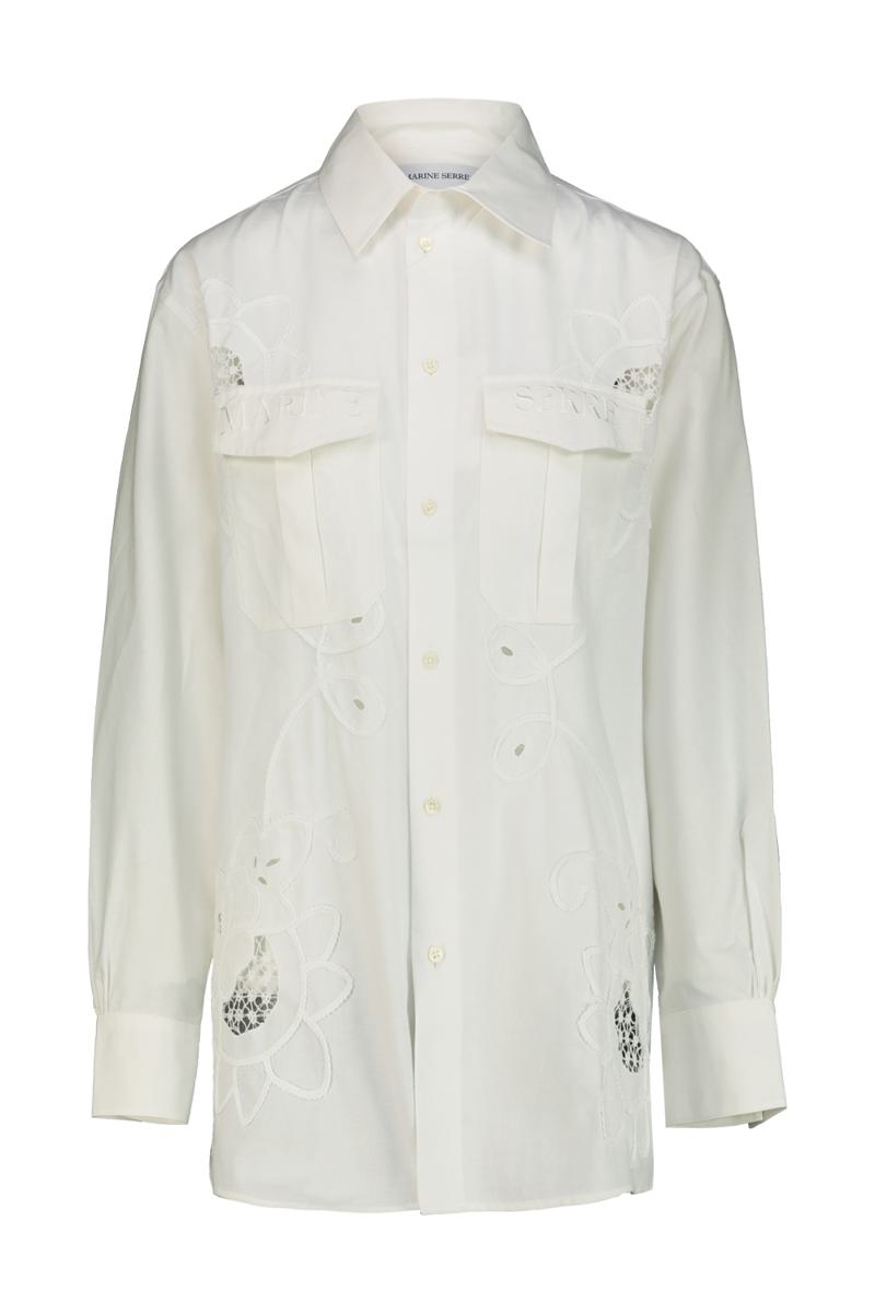 Marine Serre Shirt In Regenerated Household Linen Clothing