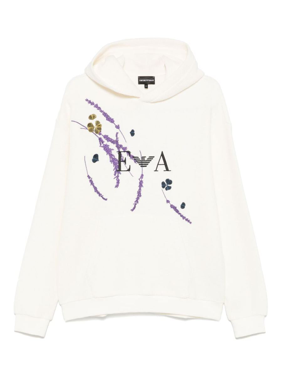 Emporio Armani 独家印花棉质连帽卫衣