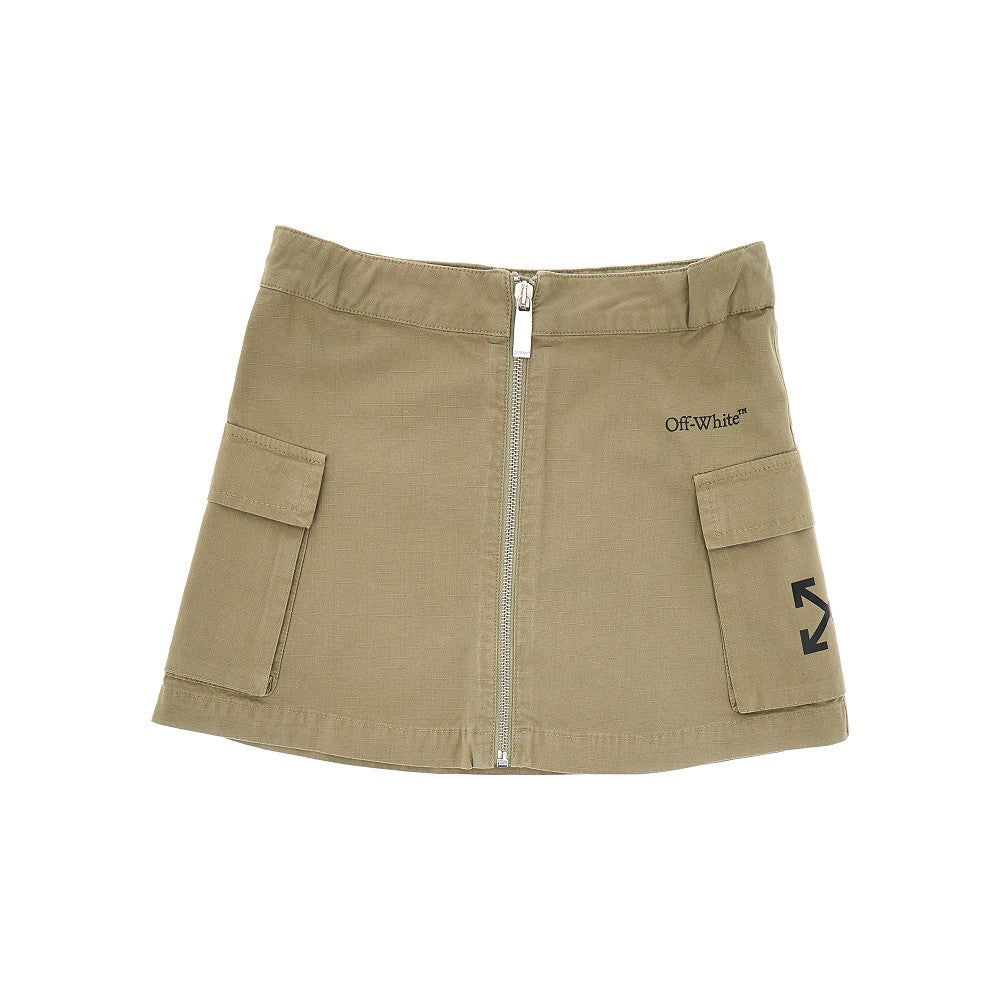 OFF WHITE Ripsto cargo mini skirt Kids 8Y
