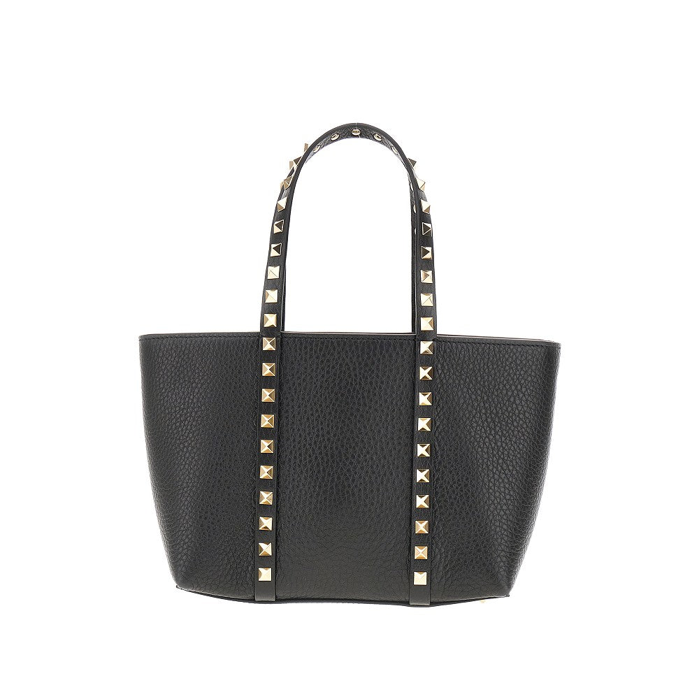VALENTINO GARAVANI Grained leather 'Rockstud' mini tote bag Woman One Size