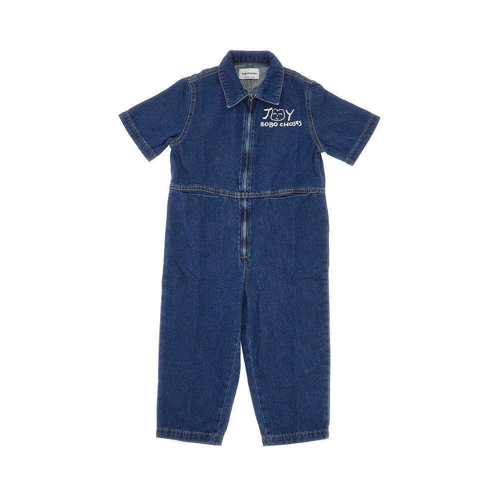 BOBO CHOSES 'Smiling' denim overall Kids 6/7