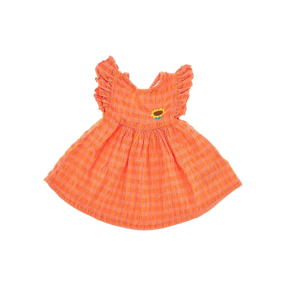 BOBO CHOSES Vichy seersucker mini dress Kids 9M