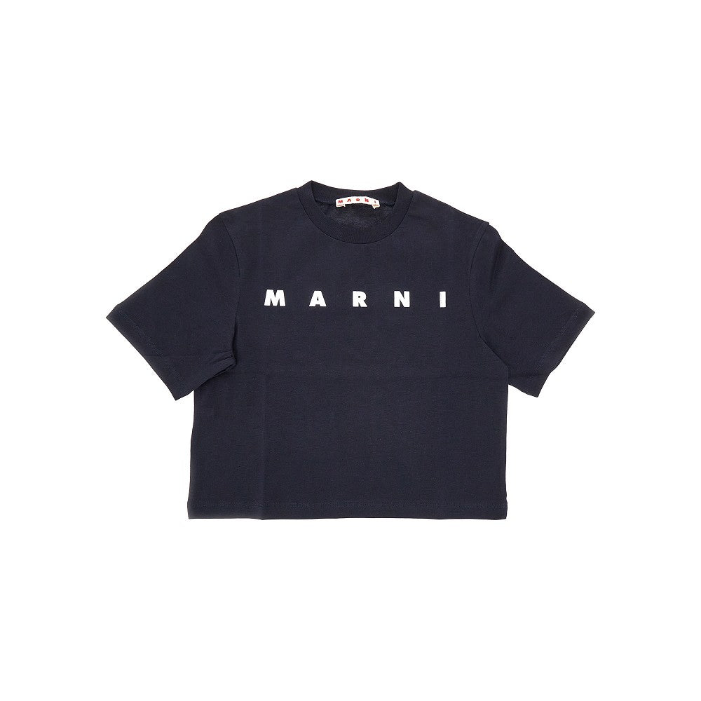 MARNI Metallized logo print T-shirt Kids 8Y