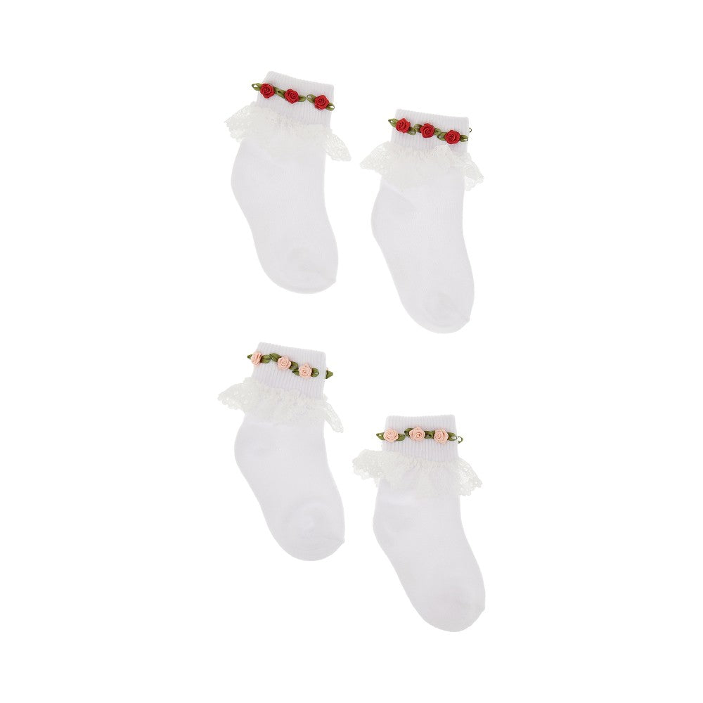 KONGES SLOJD 2 pack socks with lace Kids 19-21
