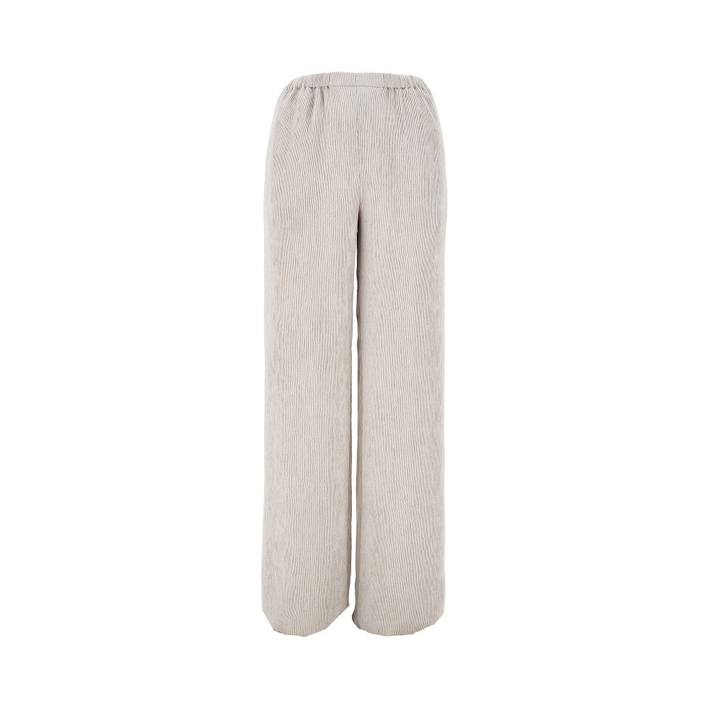 EMPORIO ARMANI Canneté viscose pants Woman 40
