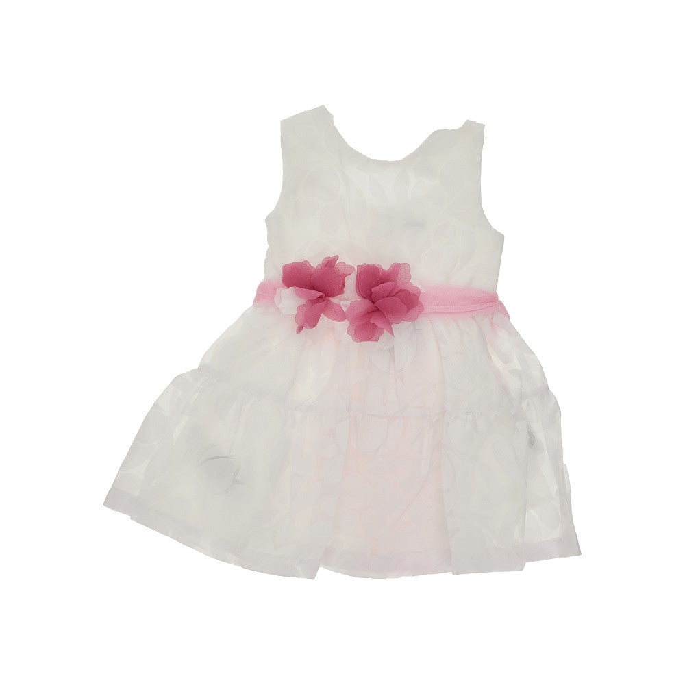 MAYORAL Tulle mini dress with floral sash Kids 3Y