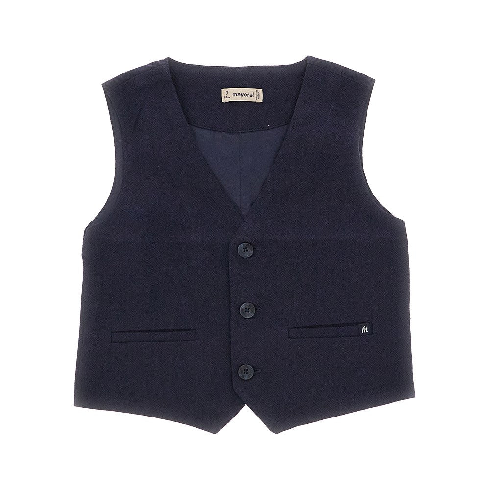 MAYORAL Cotton and linen blend vest Kids 3Y