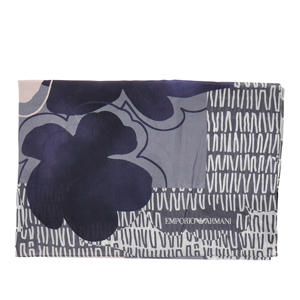 EMPORIO ARMANI Printed silk scarf Woman One Size