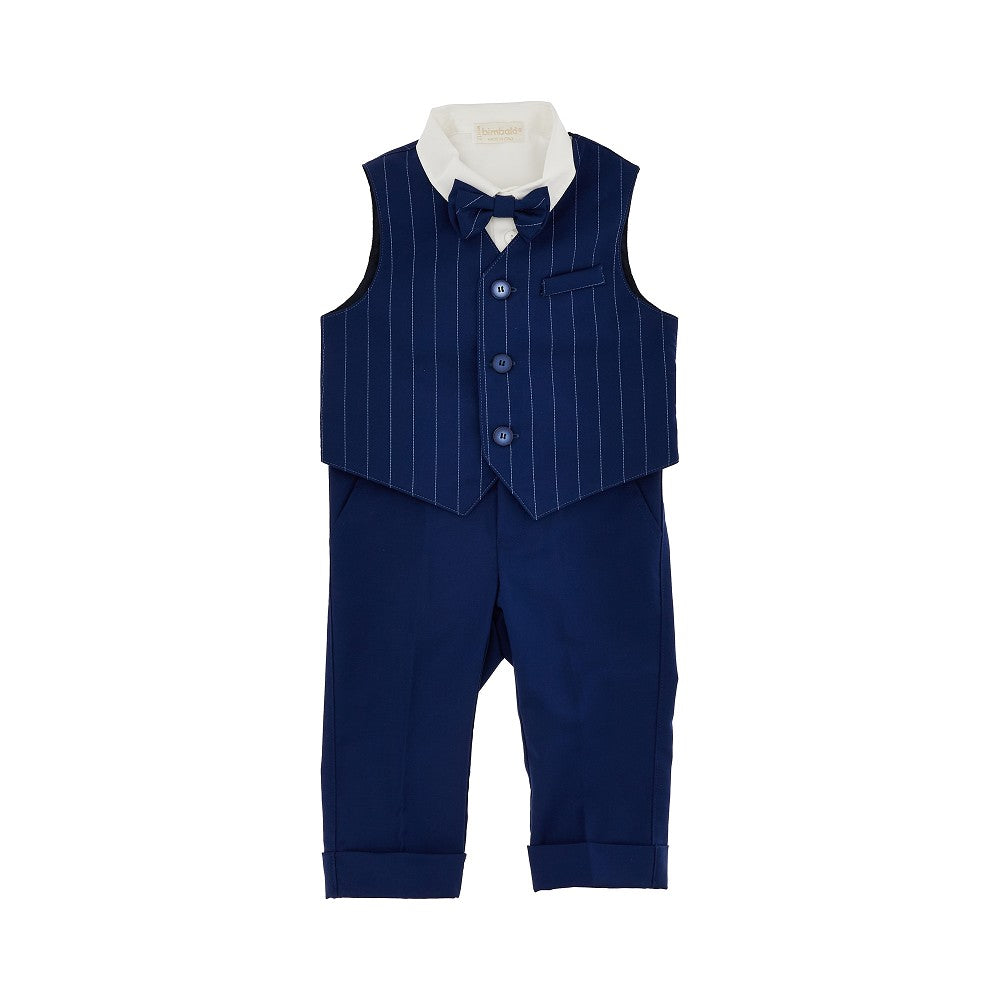 BIMBALO' Three-piece set with bow tie Kids 12M