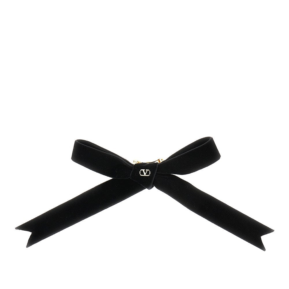 VALENTINO GARAVANI VLogo Signature velvet hairclip Woman One Size