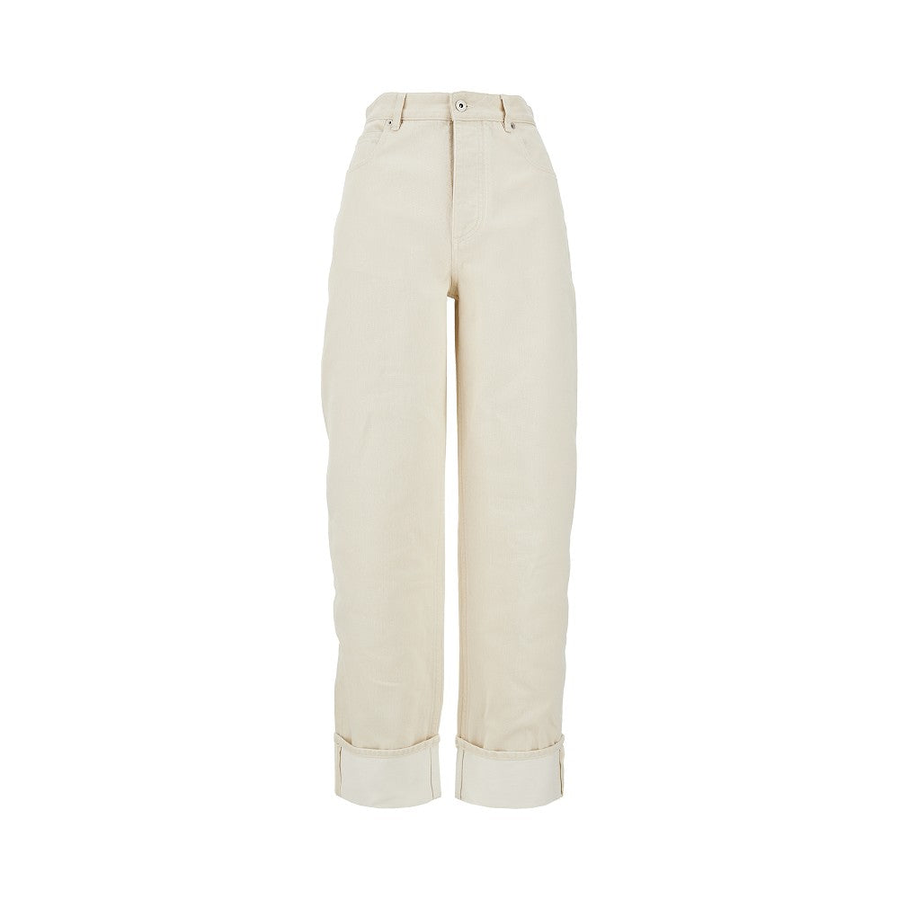 BOTTEGA VENETA Stone Washed jeans with cuffs Woman 42