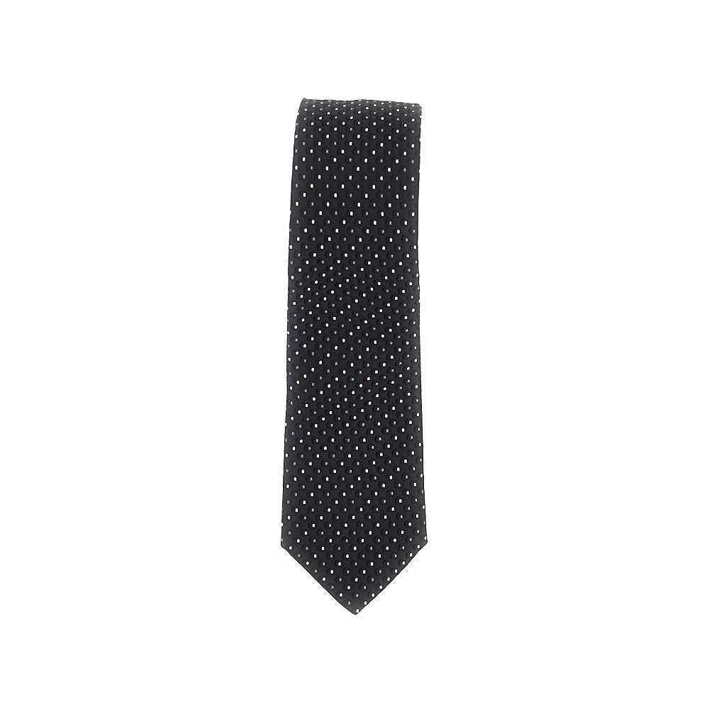 EMPORIO ARMANI Silk twill necktie with jacquard motif Man One Size