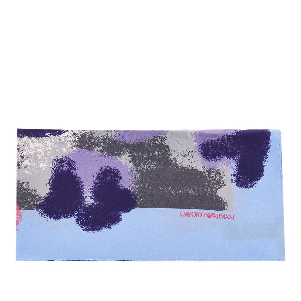 EMPORIO ARMANI Printed silk twill scarf Woman One Size