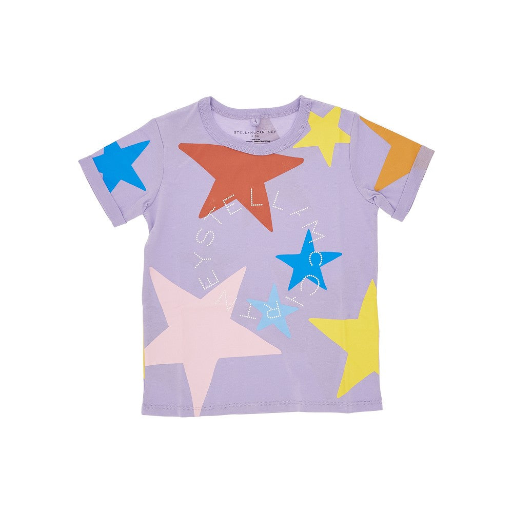 STELLA MCCARTNEY Stars print sustainable cotton T-shirt Kids 5Y
