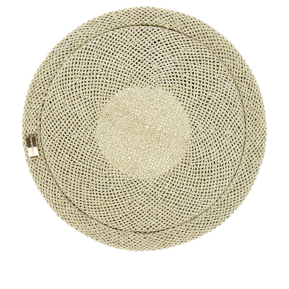EMPORIO ARMANI Woven rafia effect hat Woman One Size