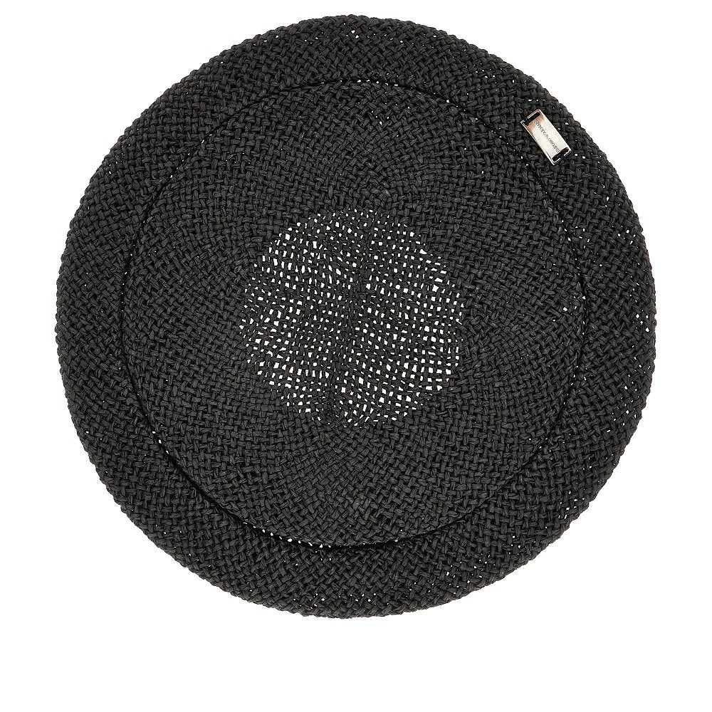 EMPORIO ARMANI Woven rafia effect hat Woman One Size