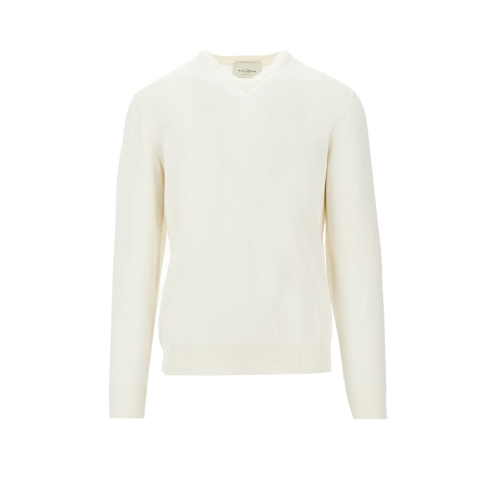BALLANTYNE Silk and cotton V-neck sweater Man 46