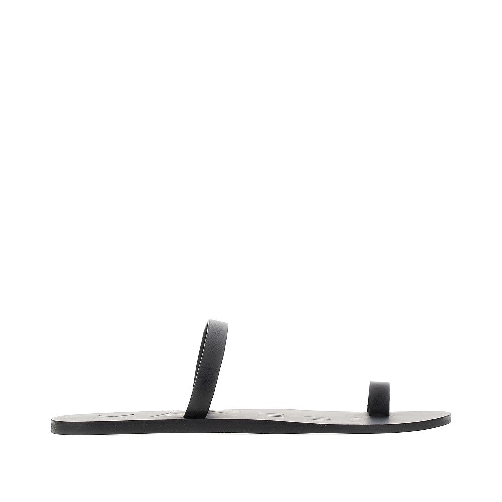 MANEBI Leather thong sandals Woman 36