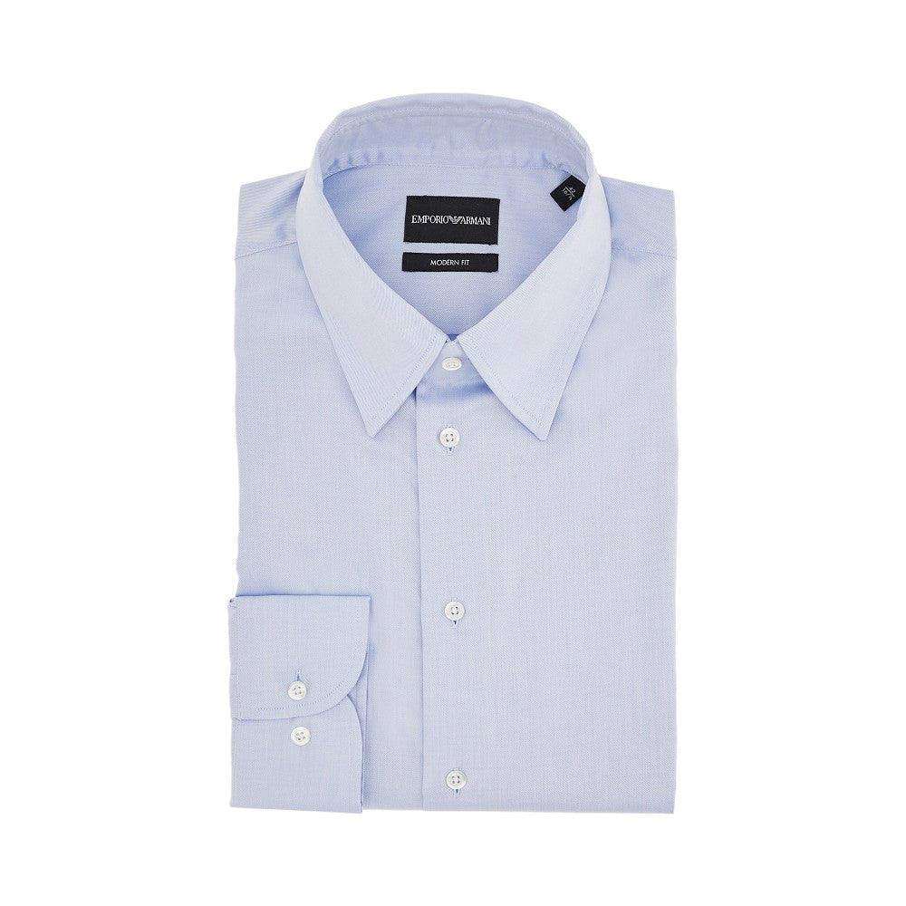 EMPORIO ARMANI Modern Fit twill shirt Man 39