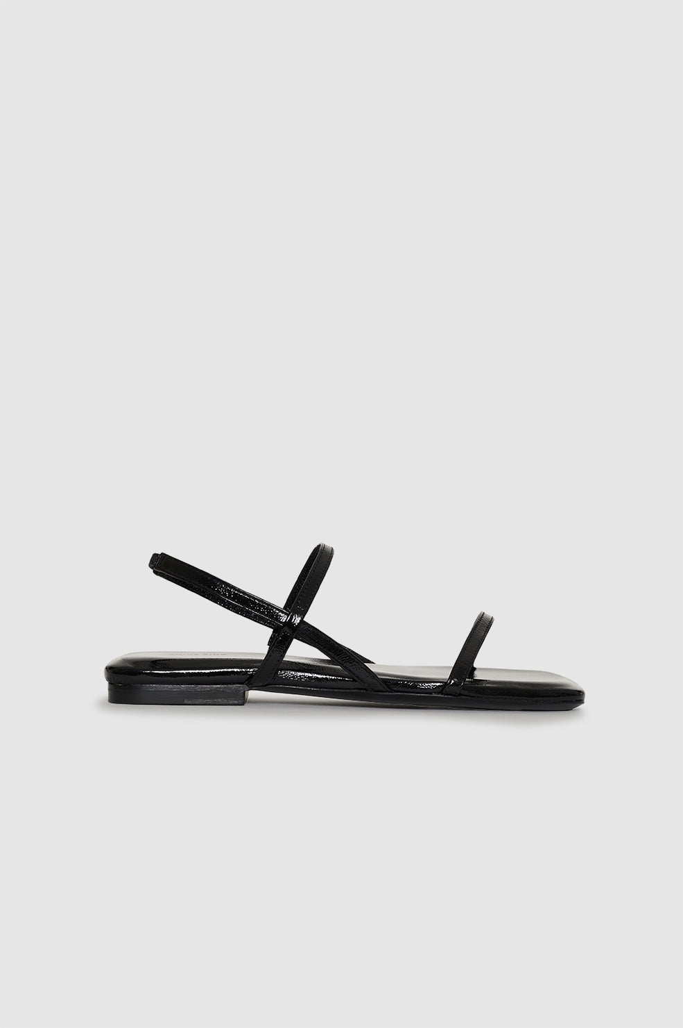 Hilda Flat Sandals - Black 36